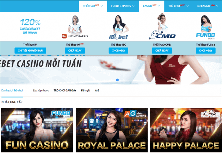 Fun88 cung cap dich vu ca cuoc chinh thuc nao?