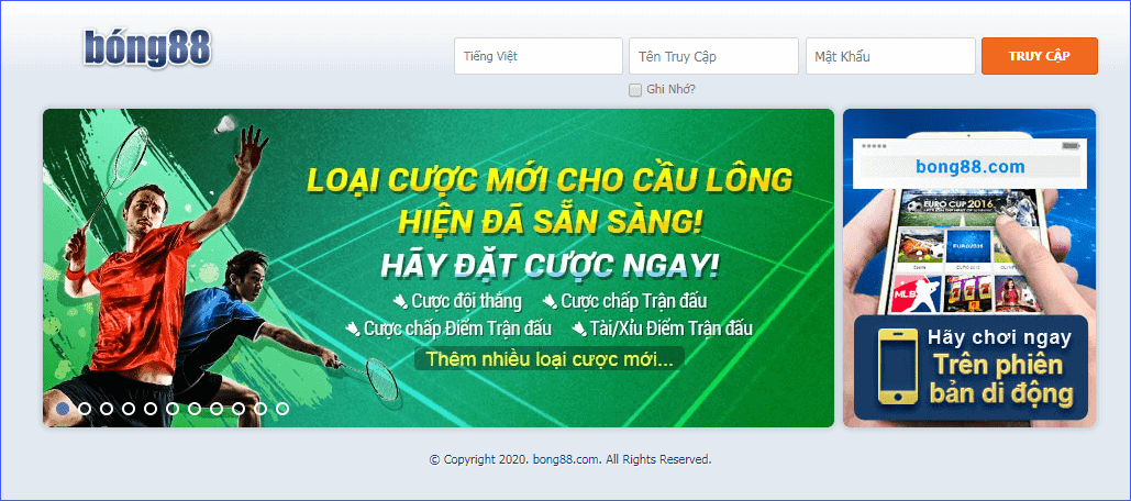 Bong88 - Link vào bong88.com mới 2020