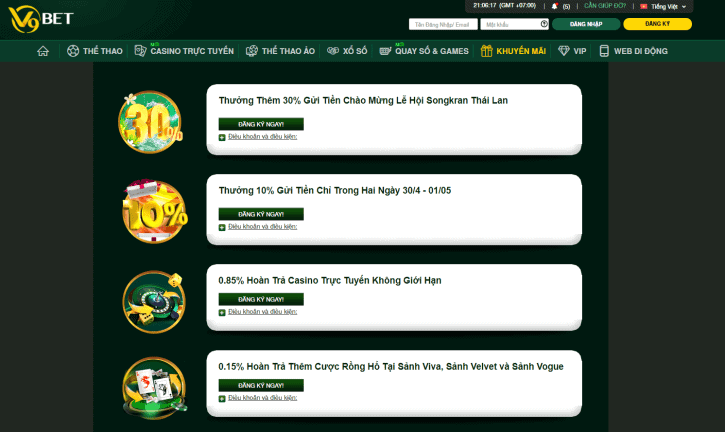 Cac hinh thuc khuyen mai v9bet co hap dan phong phu?