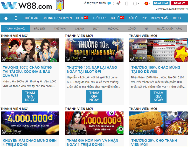 Các hình thức khuyến mãi w88 có hấp dẫn phong phú? Cac hinh thuc khuyen mai w88 co hap dan phong phu?